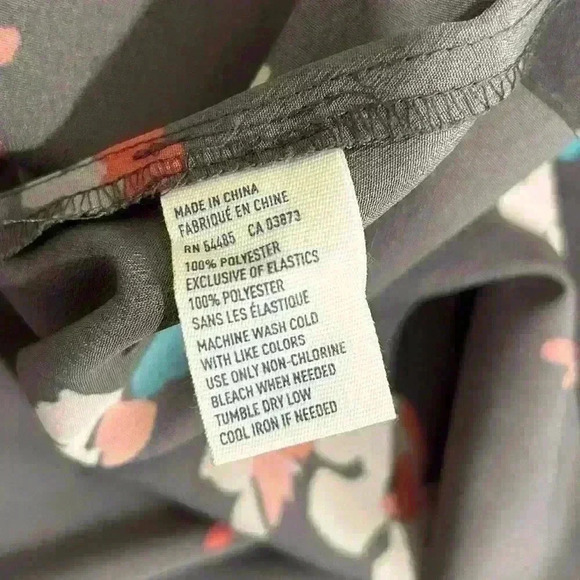 American Eagle Grey Floral Sleeveless Mini Dress Adjustable Sundress Size 10 - Picture 4 of 8